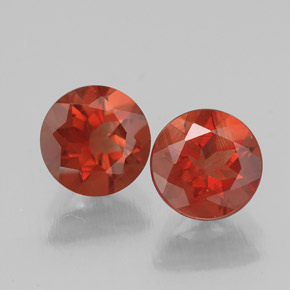 克拉天然中长石拉长石，圆形切割，VS