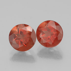 克拉天然中长石拉长石，圆形切割，VS