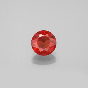 0.76克拉天然中长石拉长石，圆形切割，VS