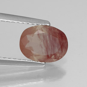 1.04克拉天然中长石拉长石，透明，透明/半透明