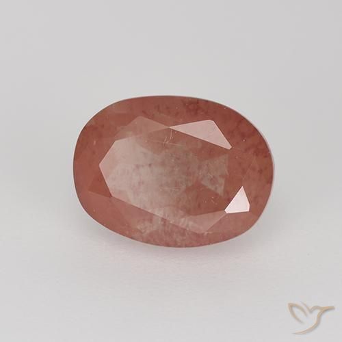 1.62克拉天然中长石拉长石，椭圆形切割，透明