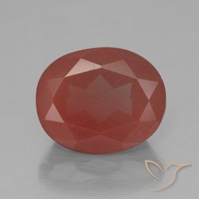 3.84ct 天然 中红 中长石拉长石, 椭圆形, 透明/半透明