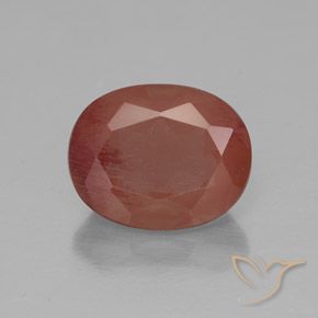 3.01ct 天然 腮红 中长石拉长石, 椭圆形, 透明/半透明
