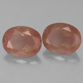 克拉天然中长石拉长石，椭圆形切割，透明