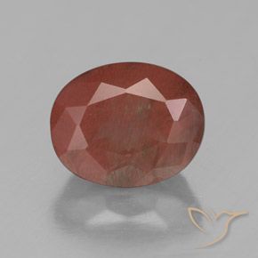 2.97ct 天然 中红 中长石拉长石, 椭圆形, 透明