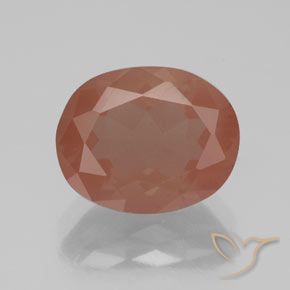 2.69ct 天然 中红 中长石拉长石, 椭圆形, 透明