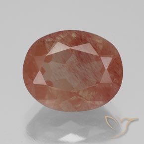 3.58ct 天然 中红 中长石拉长石, 椭圆形, 透明/半透明
