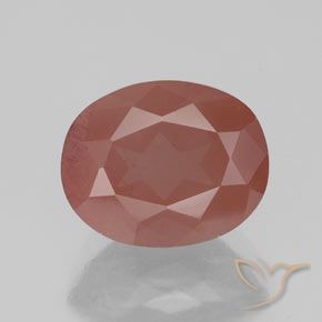 2.53ct 天然 中红 中长石拉长石, 椭圆形, 透明/半透明