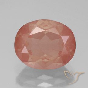 3.59ct 天然 中红 中长石拉长石, 椭圆形, 透明/半透明