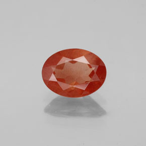 0.96克拉天然中长石拉长石，椭圆形切割，VS-SI