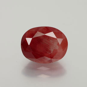 2.40克拉天然中长石拉长石，椭圆形切割，半透明