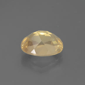 2.58克拉天然金色中长拉长石，椭圆形切割，10.2×8.2毫米，透明
