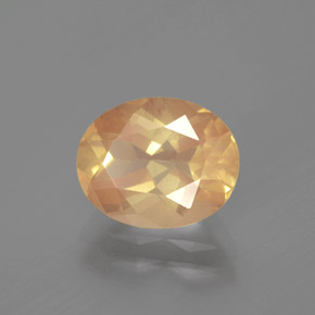 2.70克拉天然中长石拉长石，椭圆形切割，透明