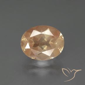 2.73ct 天然 橙金 中长石拉长石, 椭圆形, 透明