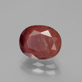 2.73克拉天然中长石拉长石，椭圆形切割，半透明