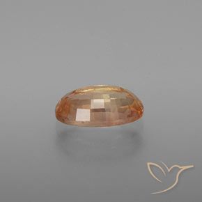 1.48克拉天然中长石拉长石，椭圆形切割，透明