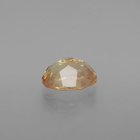 1.91克拉天然金色中长拉长石，椭圆形切割，9×7.1毫米，透明