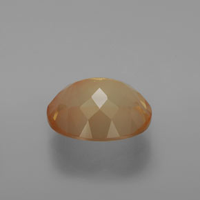 4.39克拉天然中长石拉长石，椭圆形切割，透明