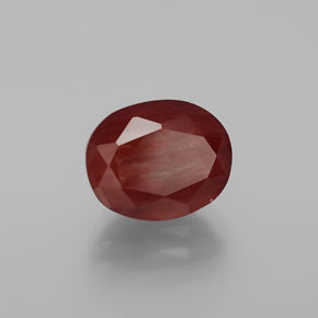 4.09克拉天然中长石拉长石，椭圆形切割，半透明