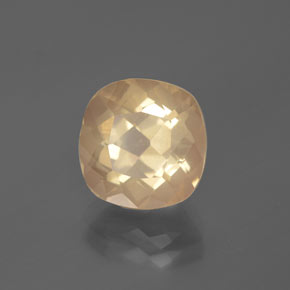 3.93克拉天然中长石拉长石，垫形剪裁，透明