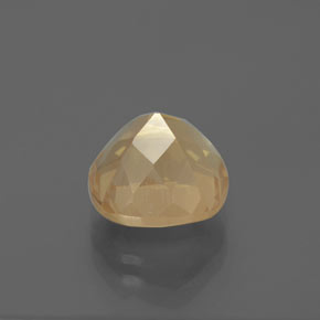 3.93克拉天然中长石拉长石，垫形剪裁，透明