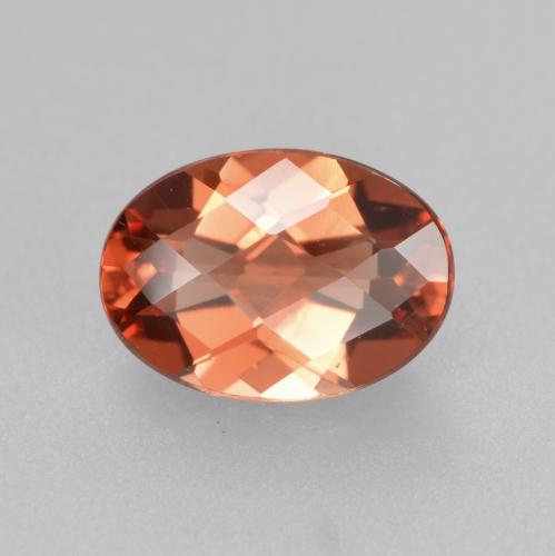 0.64克拉天然中长拉长石，椭圆形切割，VVS