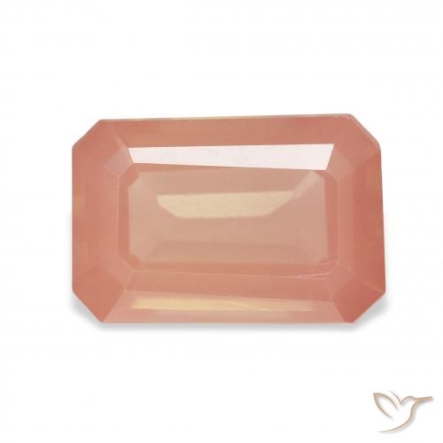 4.36ct 天然 红橙色 中长石拉长石, 祖母绿式切割, 透明