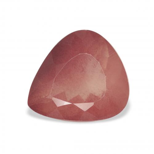 3.02ct 天然 砖红色 中长石拉长石, 梨形, 透明