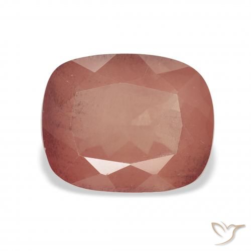 3.83ct 天然 中粉红色 中长石拉长石, 软垫, 透明
