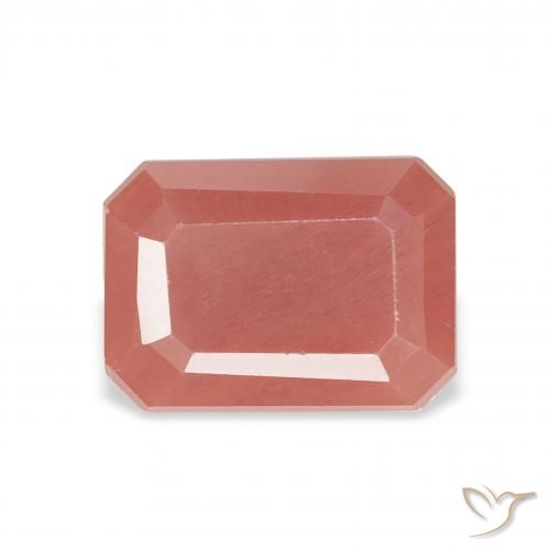 1.83ct 天然 中红 中长石拉长石, 祖母绿式切割, 半透明