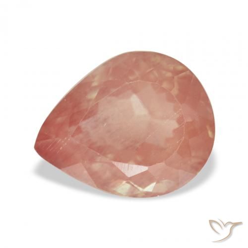 3.24ct 天然 中红 中长石拉长石, 梨形, 透明
