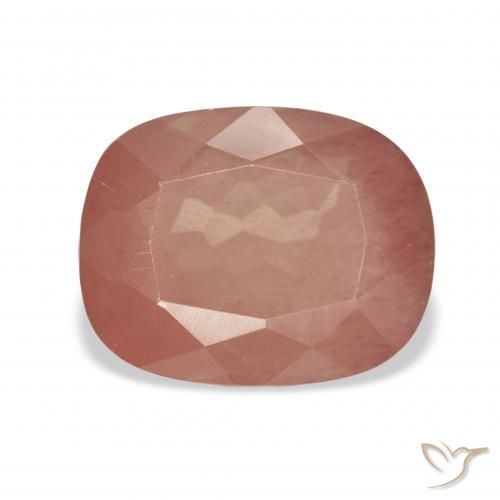 4.26ct 天然 中红 中长石拉长石, 软垫, 透明