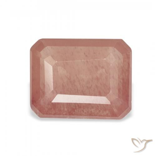 2.49ct 中红 中长石拉长石, 祖母绿式切割, 透明