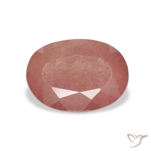 1.72ct 中粉红色 中长石拉长石, 椭圆形, 透明