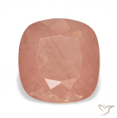 3.66ct 红橙色 中长石拉长石, 软垫, 透明
