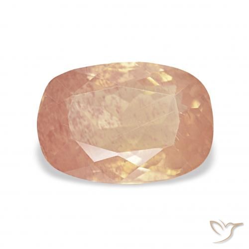2.53ct 浅桃橙 中长石拉长石, 软垫, 透明