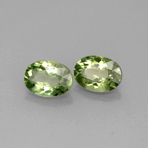 克拉天然磷灰石，椭圆形切割，VS