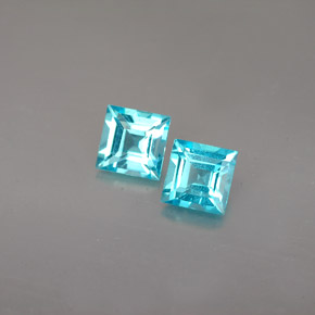 天然磷灰石，方形，4.9×4.8毫米，VS