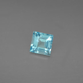 0.63克拉天然磷灰石，方形，5×5毫米，VS