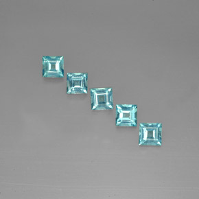 天然磷灰石，方形，5.1×5毫米，VS