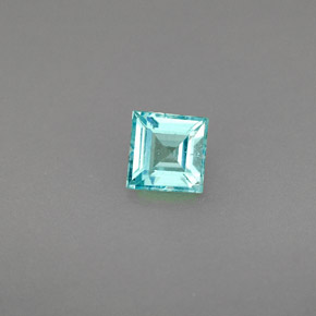 0.44克拉天然磷灰石，方形，4.5×4.4毫米，VS