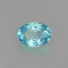 0.60克拉天然磷灰石，椭圆形切割，6.3×4.4毫米，VS-SI