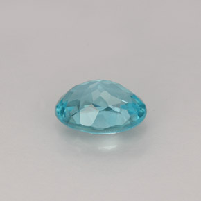 0.83克拉天然磷灰石，椭圆形切割，6.8×5.1毫米，VVS-VS
