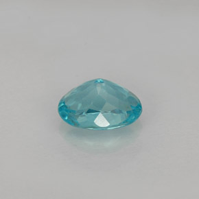 0.88克拉天然磷灰石，椭圆形切割，6.9×5毫米，VS