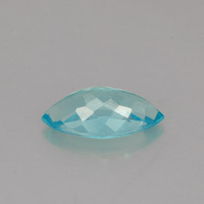 0.82克拉天然磷灰石，马眼形，8.8×4.5毫米，VS