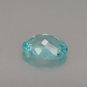0.94克拉天然磷灰石，椭圆形切割，7.4×5.5毫米，VS