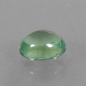 0.33克拉天然绿色磷灰石，椭圆形切割，4.8×3.7毫米，透明