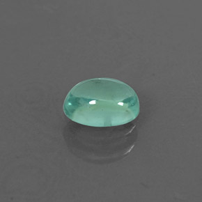 0.47克拉天然绿色磷灰石，椭圆形切割，5.4×3.9毫米，透明