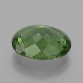 4.49克拉天然绿色磷灰石，椭圆形切割，12.1×9.5毫米，VS-SI