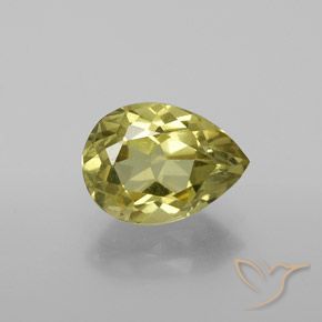 2.55ct 天然 中黄色 磷灰石, 梨形, VS